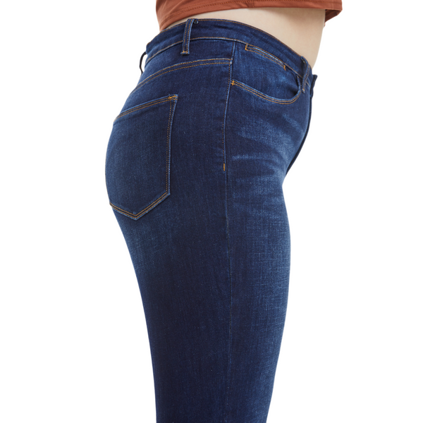 Women High Rise  Stretch Flare Plus Size Jeans  BYF1125