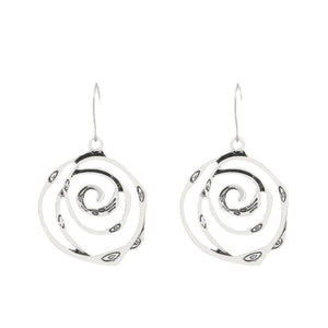 Vintage Hollow Circular  Earrings