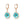 Transparent Round Glass Ball Earrings