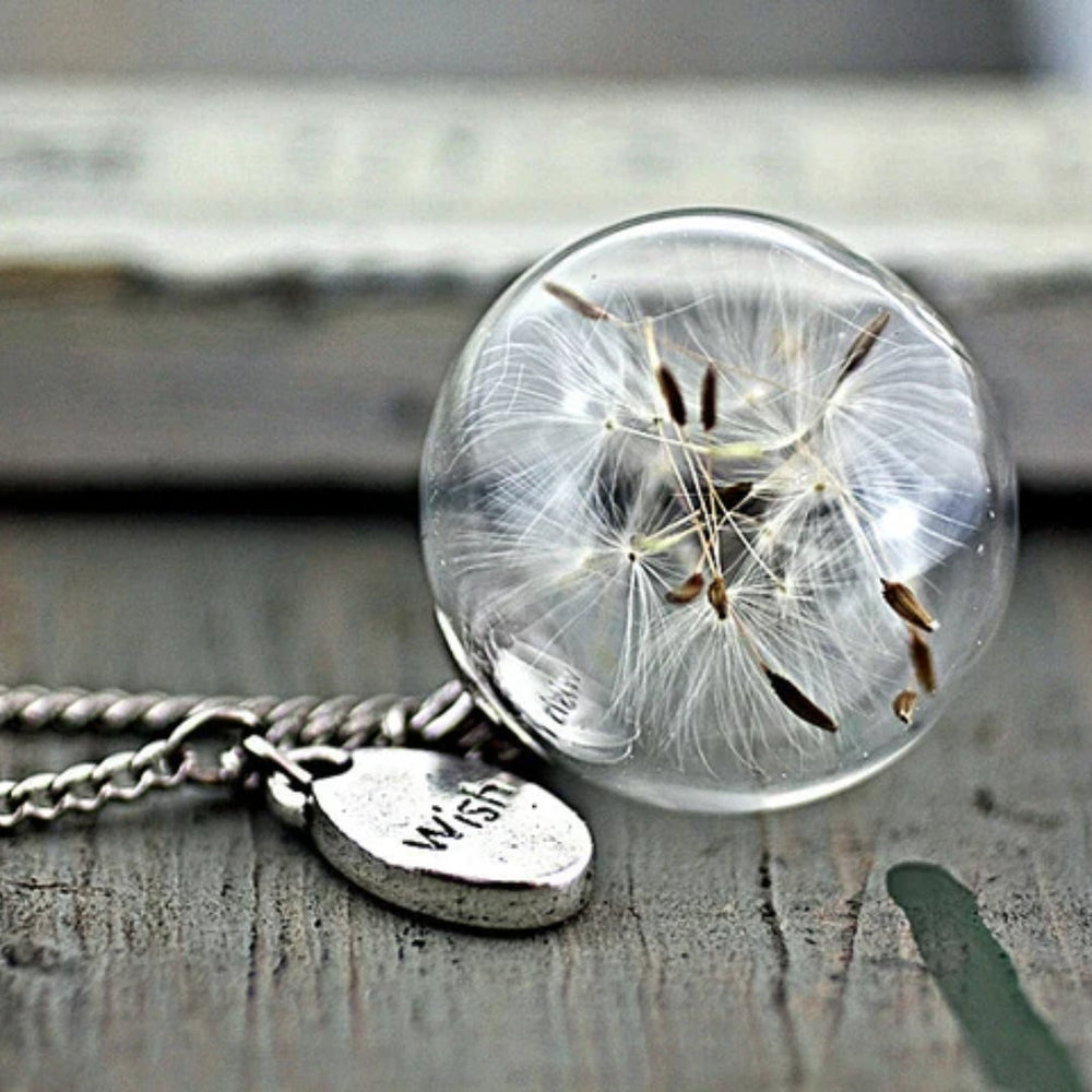 Vintage Dandelion Wish Necklace