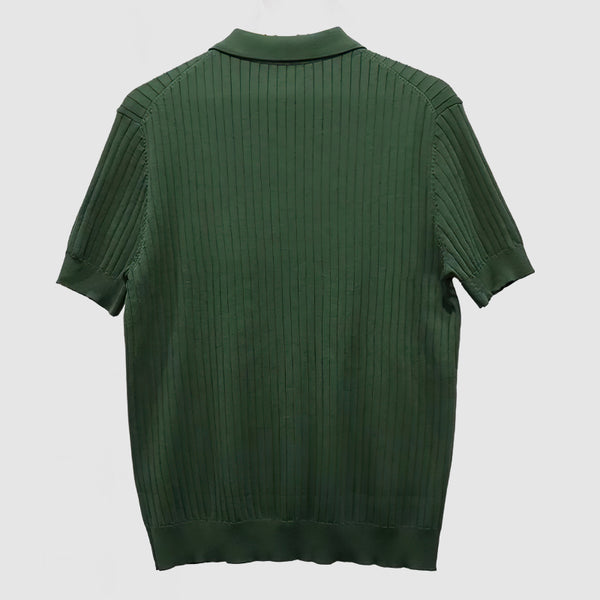 Gentleman's Knit Textured Polo Shirt