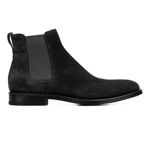 Men's Faux Deerskin Chelsea Casual Mens Boots