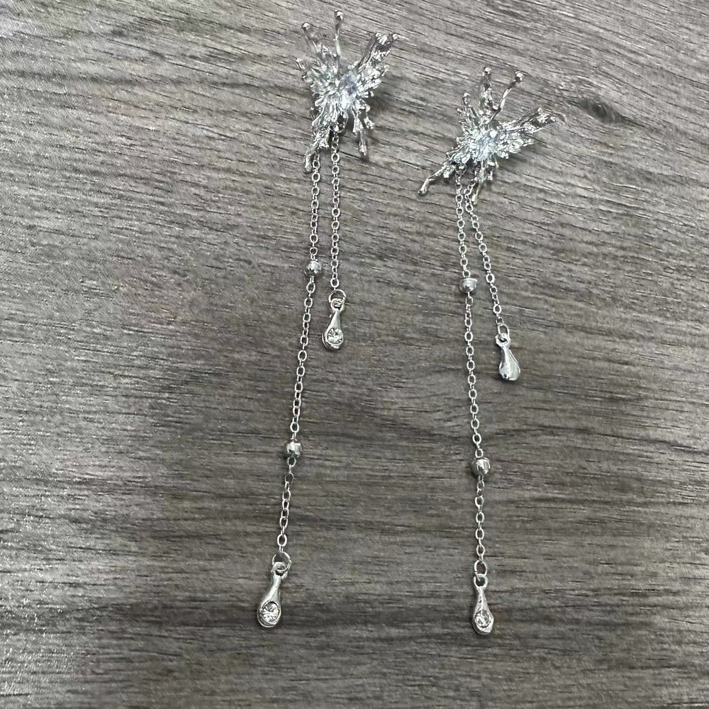 Butterfly Tassel Pendant Earrings