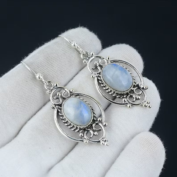 Vintage  Moonlight Stone Earrings