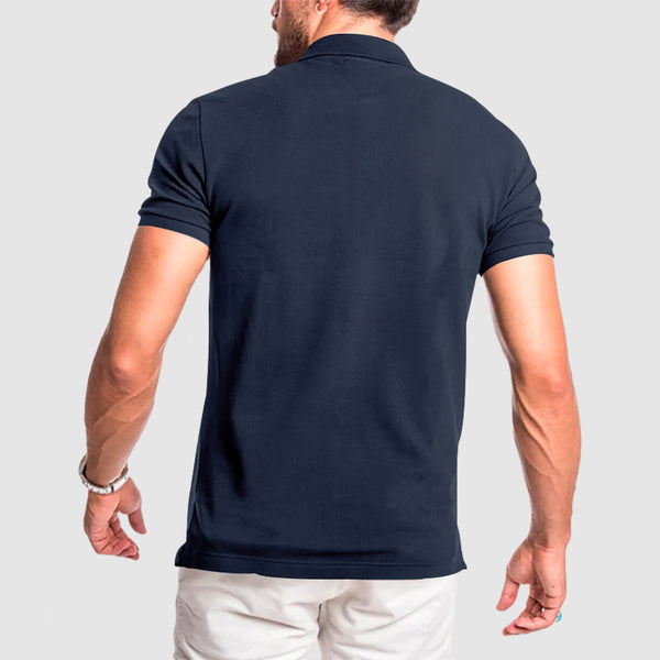 Gentleman's Casual Breathable Cotton Polo Shirt