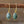 Natural stone pendant earrings