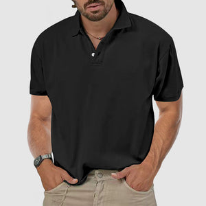 Men's Casual Everyday Cotton Short Sleeve Polo Shirt