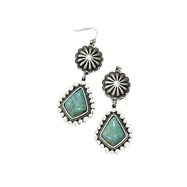 Turquoise   Water Drop  Earrings