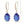 Sparkling Oval Sapphire Earrings