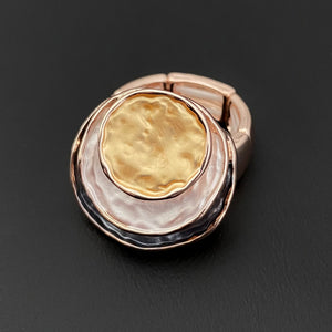 Bohemian Triple Round Eco-friendly Alloy Ring