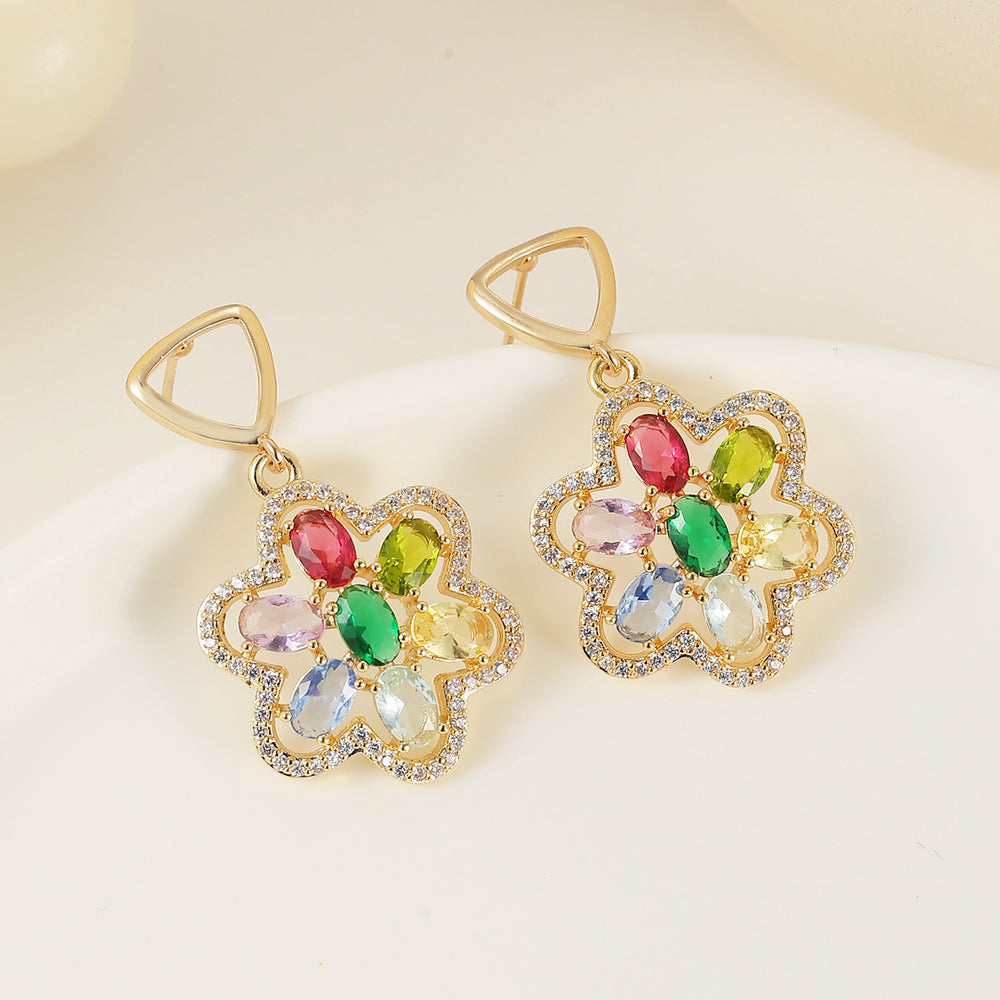 Retro Flower  Earrings