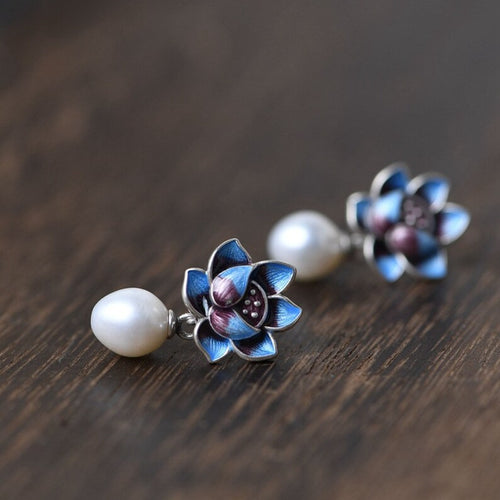 Pearl Flower Earrings