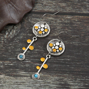 Double Color Earrings