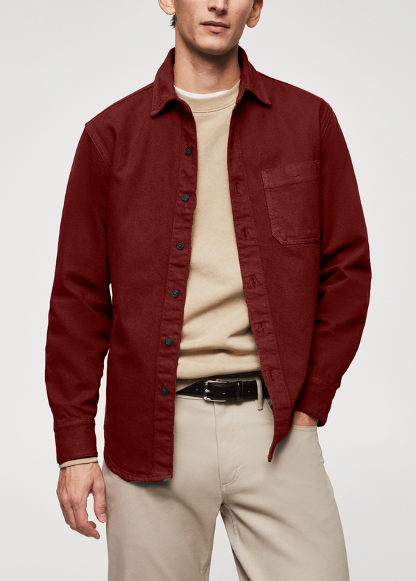 Men's Pocket Denim Shirts