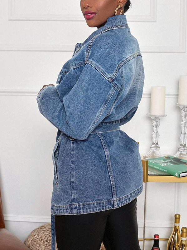 Belt Denim Jacket