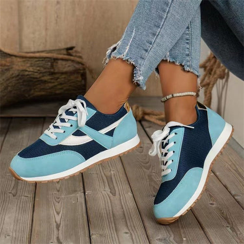 Lace-up Mesh Sneakers