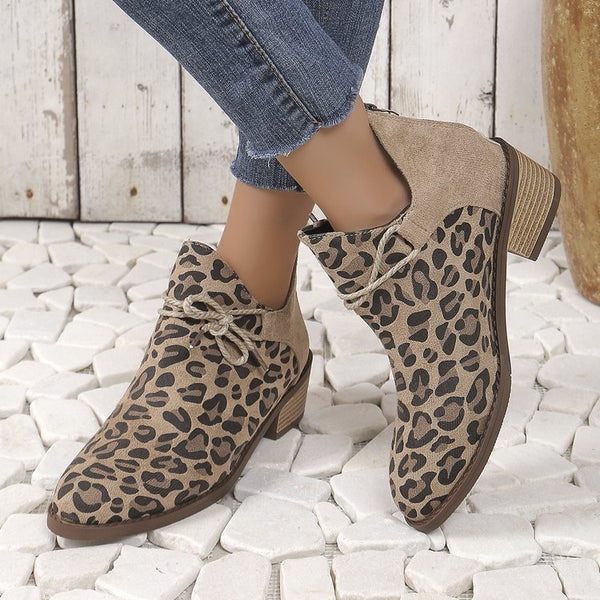 Leopard Fashion Boots Women