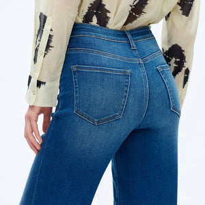 ONESO Women High Waist Wide Leg Jeans Retro Vintage Style Fit Comfortable Everyday Jeans