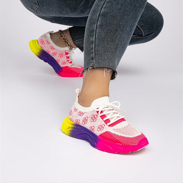 Mesh Colour Block Sneakers