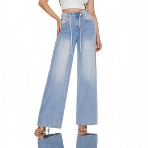 Low Rise Low Profile Wide Leg Jeans