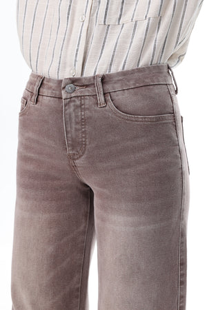 ONESO Earthy Mid Rise Wide Leg Jeans