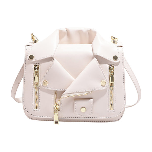 Jacket Zipper Super Cool Shoulder Crossbody Bag