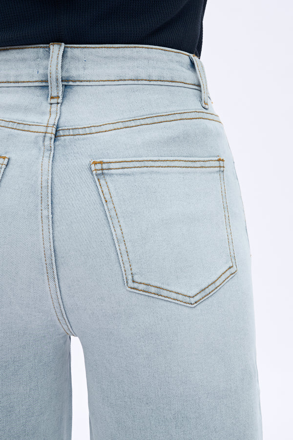 ONESO Wide Leg High Waisted Stretch Baggy Jeans BBL Jeans
