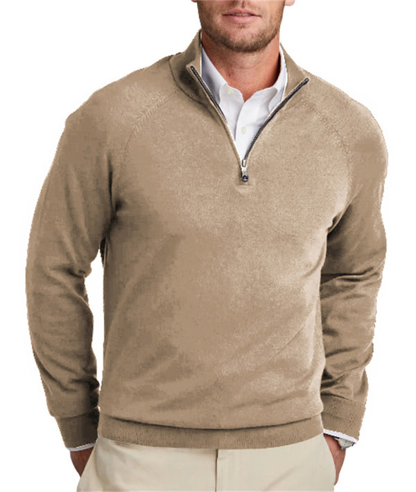 Men's Zipper Basic Sweater Cashmere