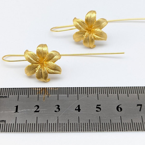 Golden Flower Earrings