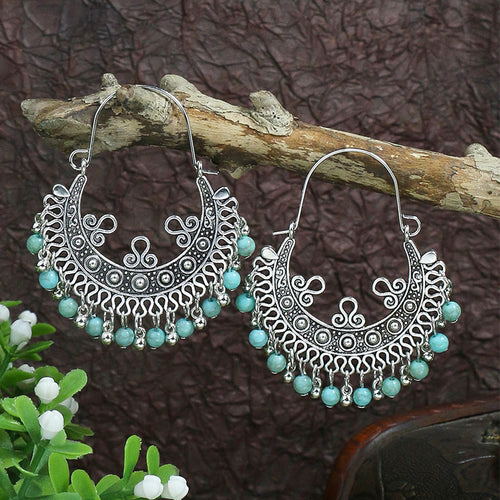 Vintage Bohemian Turquoise Earrings