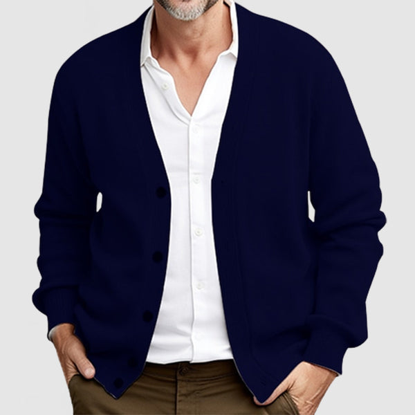 Men's Classic Casual Long Sleeve Knit Cardigan