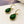 Vintage drop emerald earrings