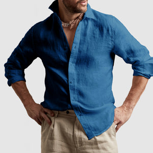 Gentleman's Casual Cotton Linen Shirt