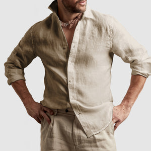 Gentleman's Casual Cotton Linen Shirt