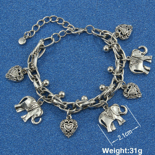 🎉💖Handmade-Vintage elephant anklet💖🎁