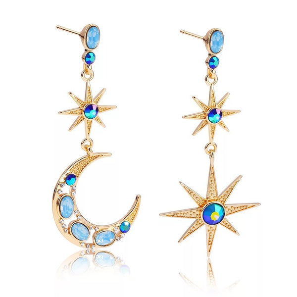 Star Moon Earrings