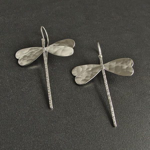 Minimalist dragonfly earrings