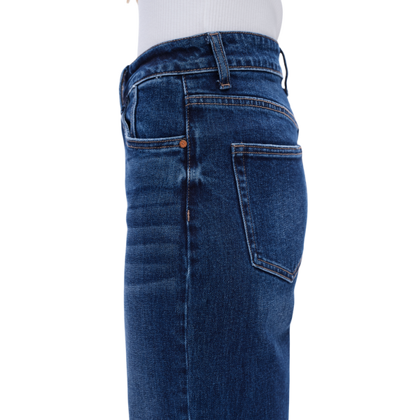 Women High Rise Stretch Wide Leg Jeans BYW8066