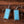 Retro Rectangular Turquoise Earrings