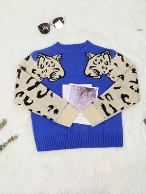 Leopard Knit Sweaters