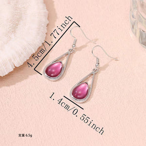 Five Color Jewel Inlaid Earrings