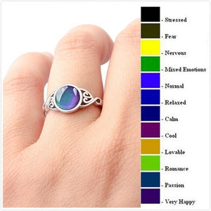 Retro warm color changing ring