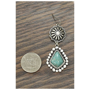 Turquoise   Water Drop  Earrings