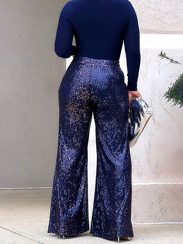 Sequin Wide Leg Pants