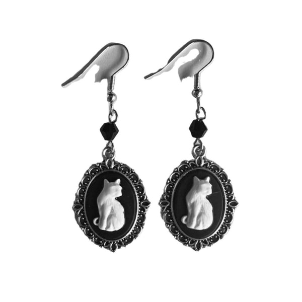 Black Cat Earrings