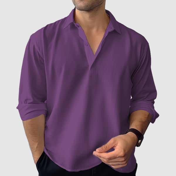 Men's casual long sleeve shirt