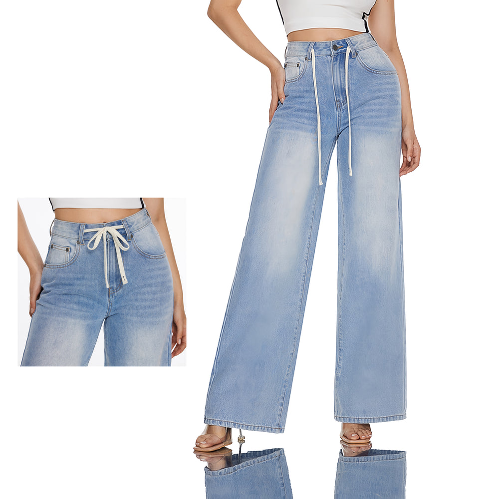 Low Rise Low Profile Wide Leg Jeans