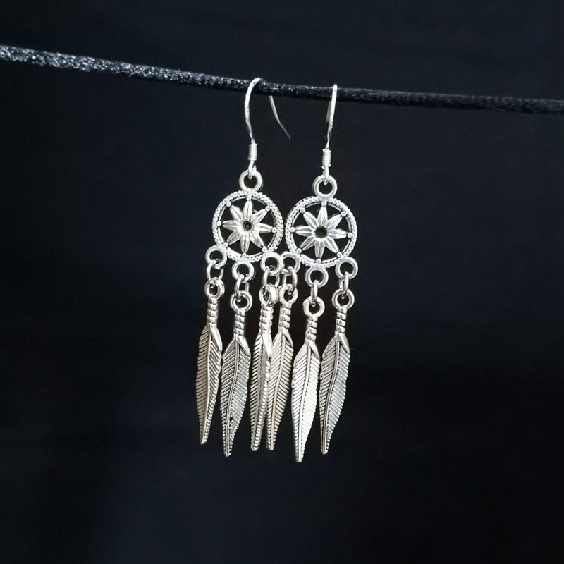 Retro Feather Earrings