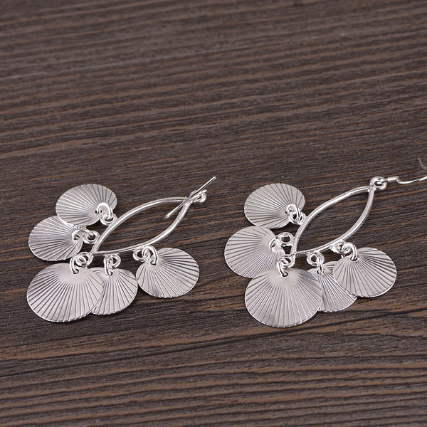 Ginkgo Leaf Ethnic Style Earrings