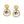 Retro Broken Shell Irregular Earrings